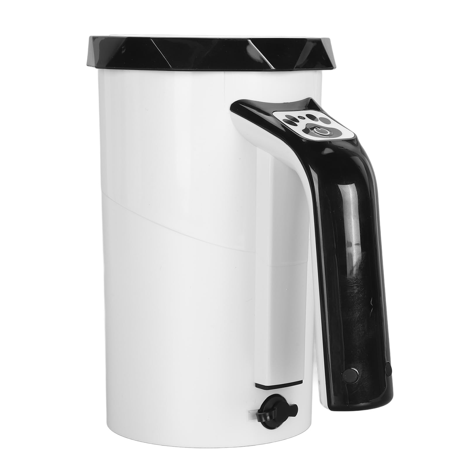 Generic Limpiador Automático de Patas de, Cerdas de Silicona Suaves y Eficientes, Funcionamiento Potente para Dueños de Mascotas en Movimiento (blanco negro)