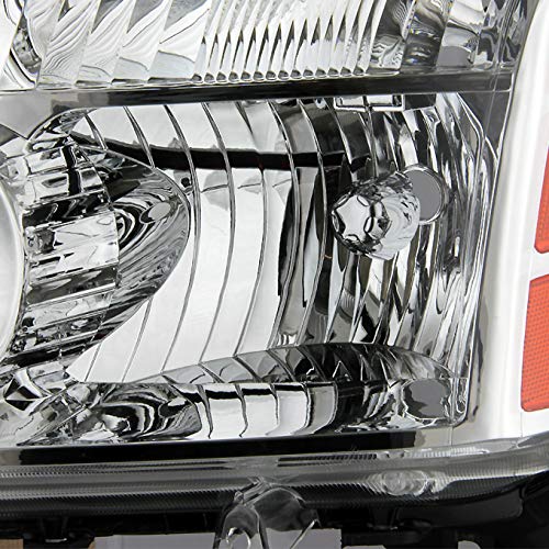 AKKON - For 04-15 Titan | 05-07 Armada Clear Lens Headlights Lamps Pair Left + Right Replacement