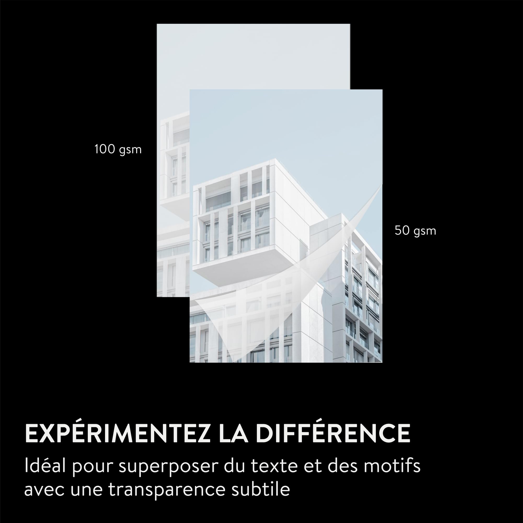 WINTEX Papier Transparent Imprimable - Lot 100x Feuille Calque A5 pour Patron Couture Dessin Architecture - Papier Calque Imprimable Impression Jet d'Encre - Feuilles Transparente Imprimante