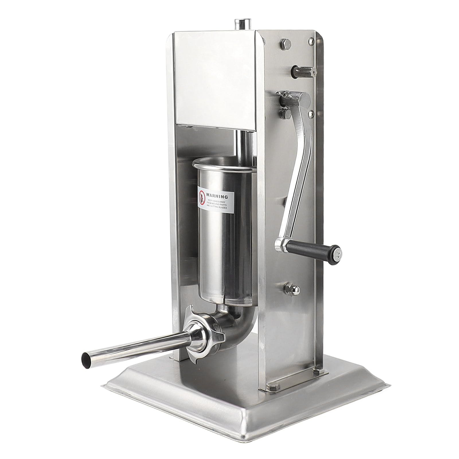 Luqeeg 3L Manual Sausage Stuffer, 2 Speed Stainless Steel Vertical Sausage Maker Sausage Stuffing Machine Spanish Churro Maker with 4 Stuffing Tubes for Commercial and Home Use