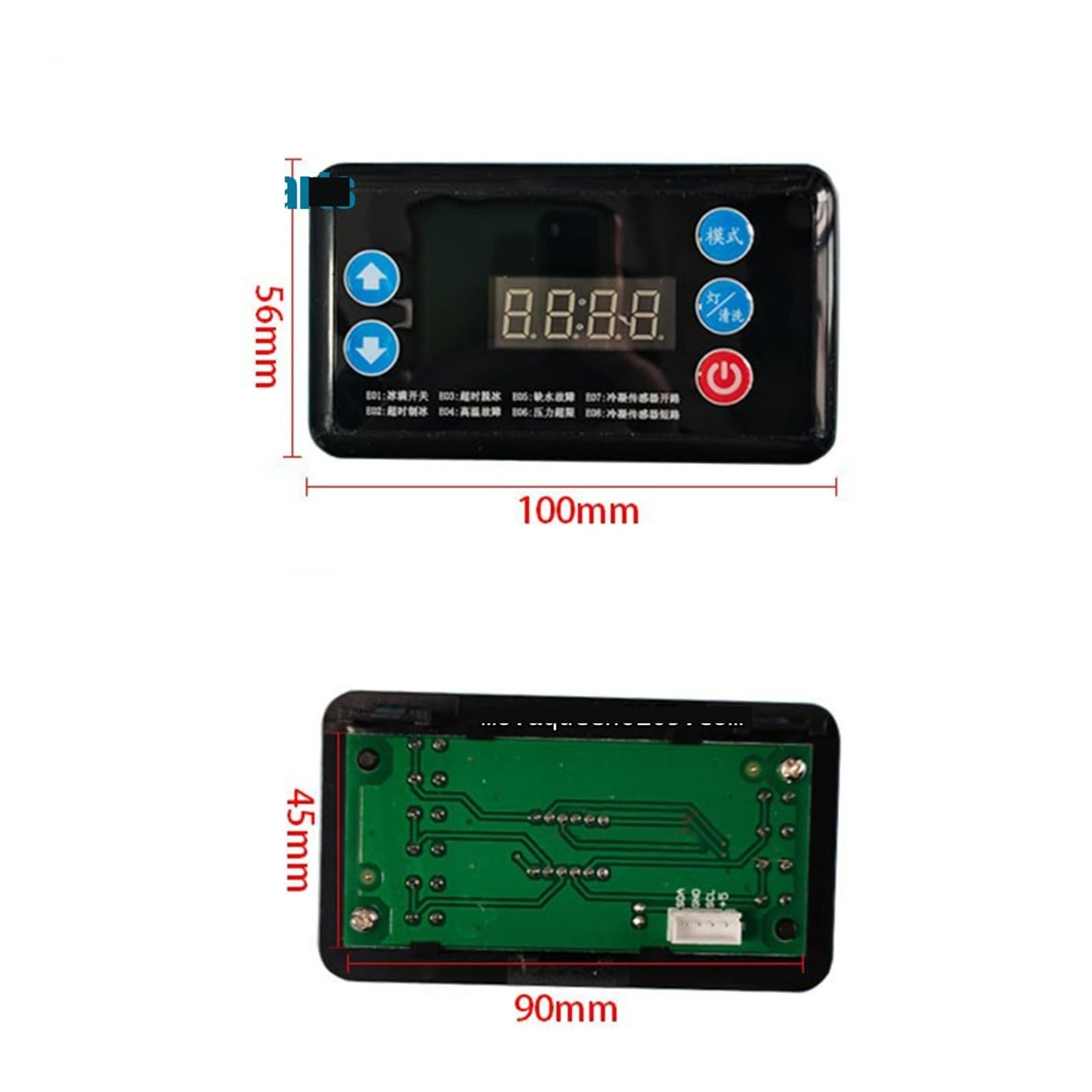 Piezas De Repuesto Universales for Máquina De Fabricación De Hielo Placa De Computadora Placa PCB Con Pantalla De Visualización, Compatible Con Lecon, Compatible Con Yindu, Máquina De Hielo