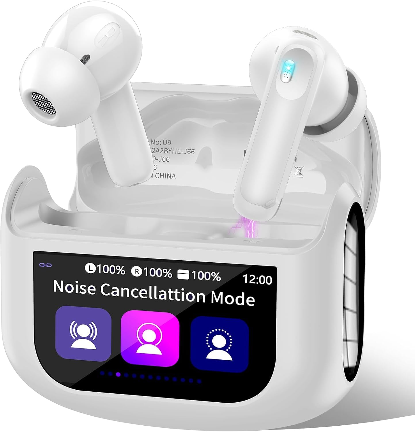 QXUFV U9 White Wireless Earbuds - Image 1