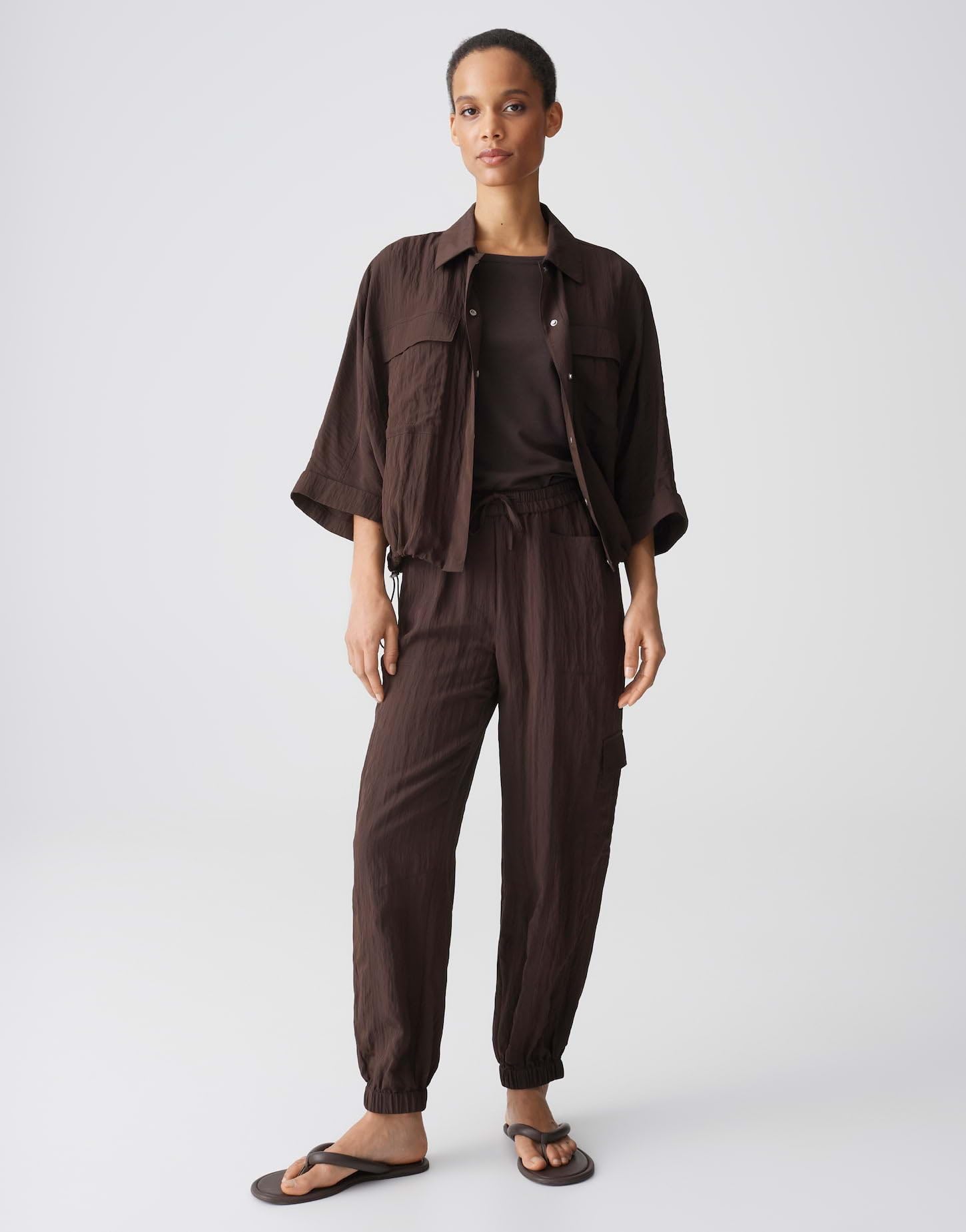 OPUS Damen Jogpants | ERSIMA Move Relaxed Jogpants in Crash Struktur
