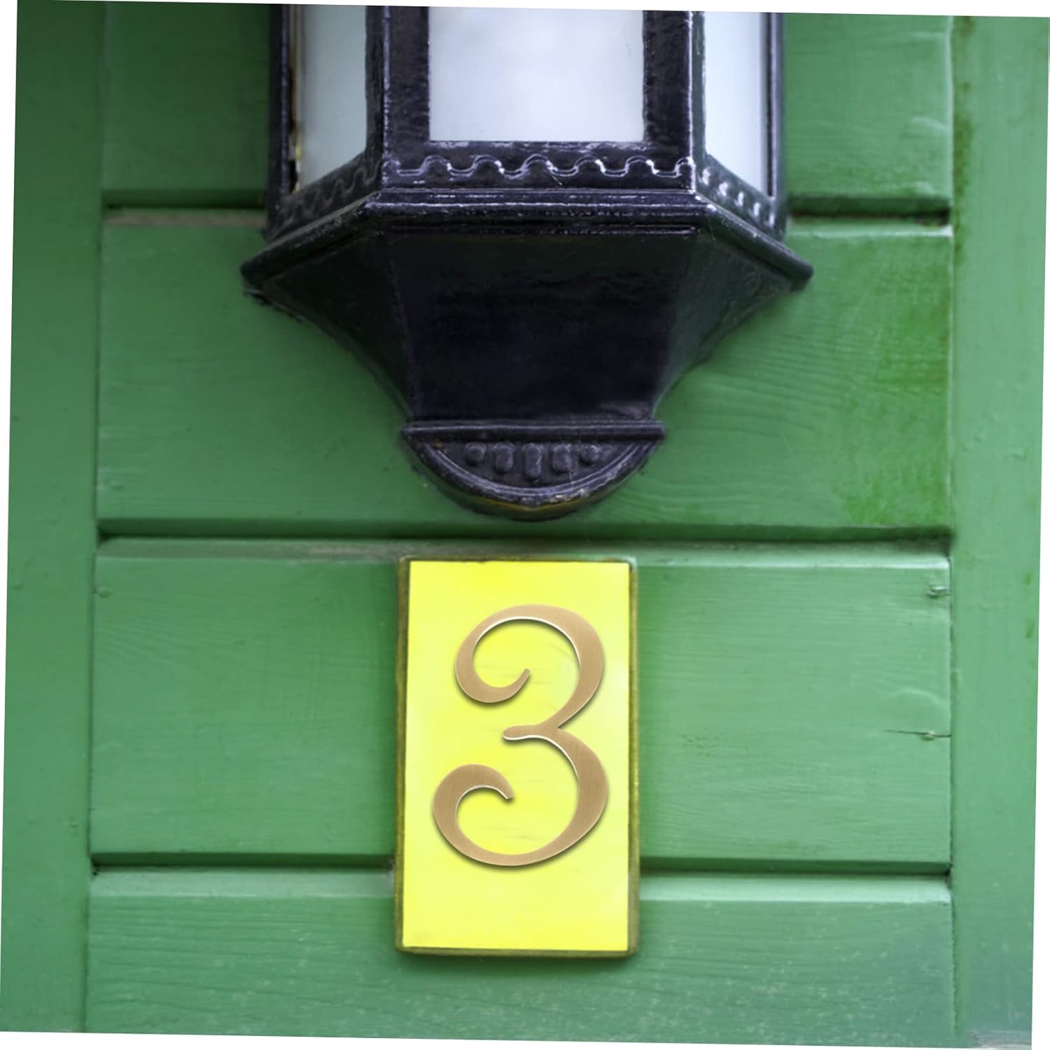 1Pc Copper Door Number Sign Durable House Number Mailbox Identifier Street Address Marker for Home Office Hotel Room Craftsmanship Strong Texture