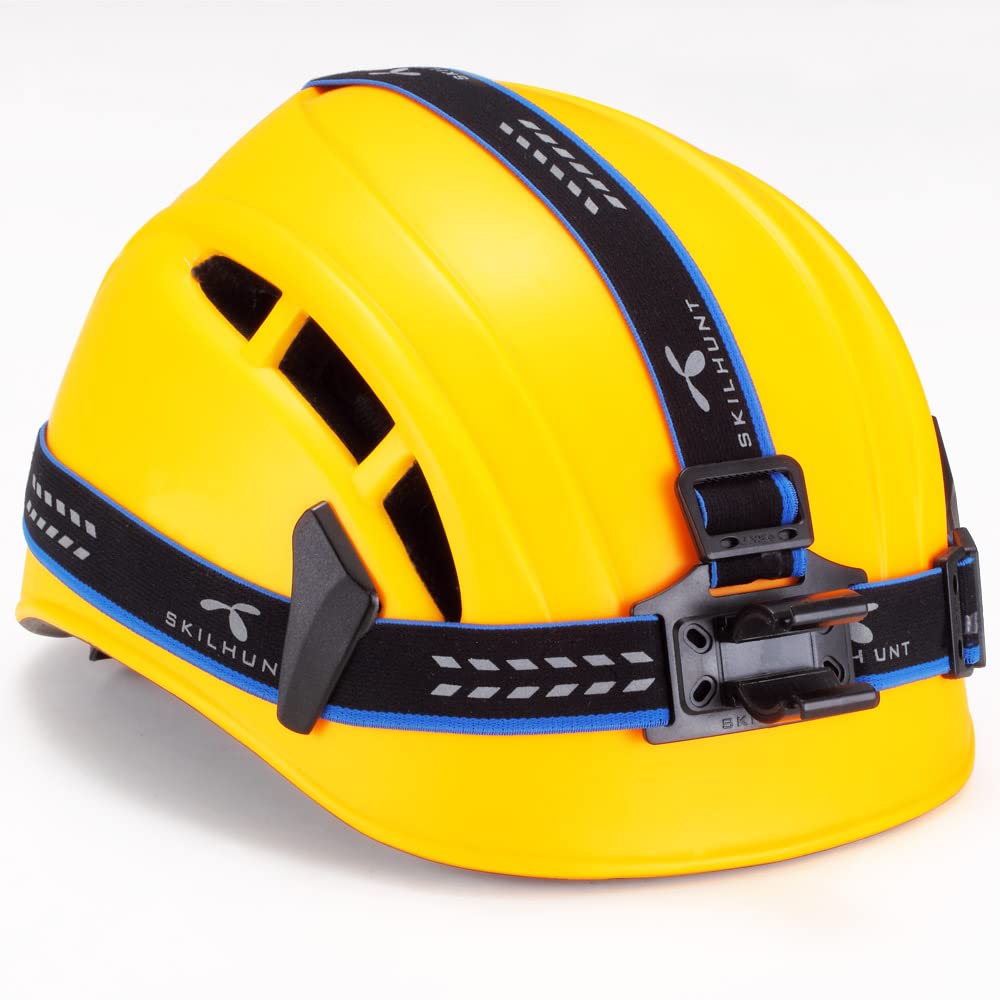 SKILHUNTHB3 HB4 360° Rotatable Headlamp Headband, Universal Strap Mount for Headlamps and Flashlights, Adjustable and Comfortable for Outdoor, Camping, Work