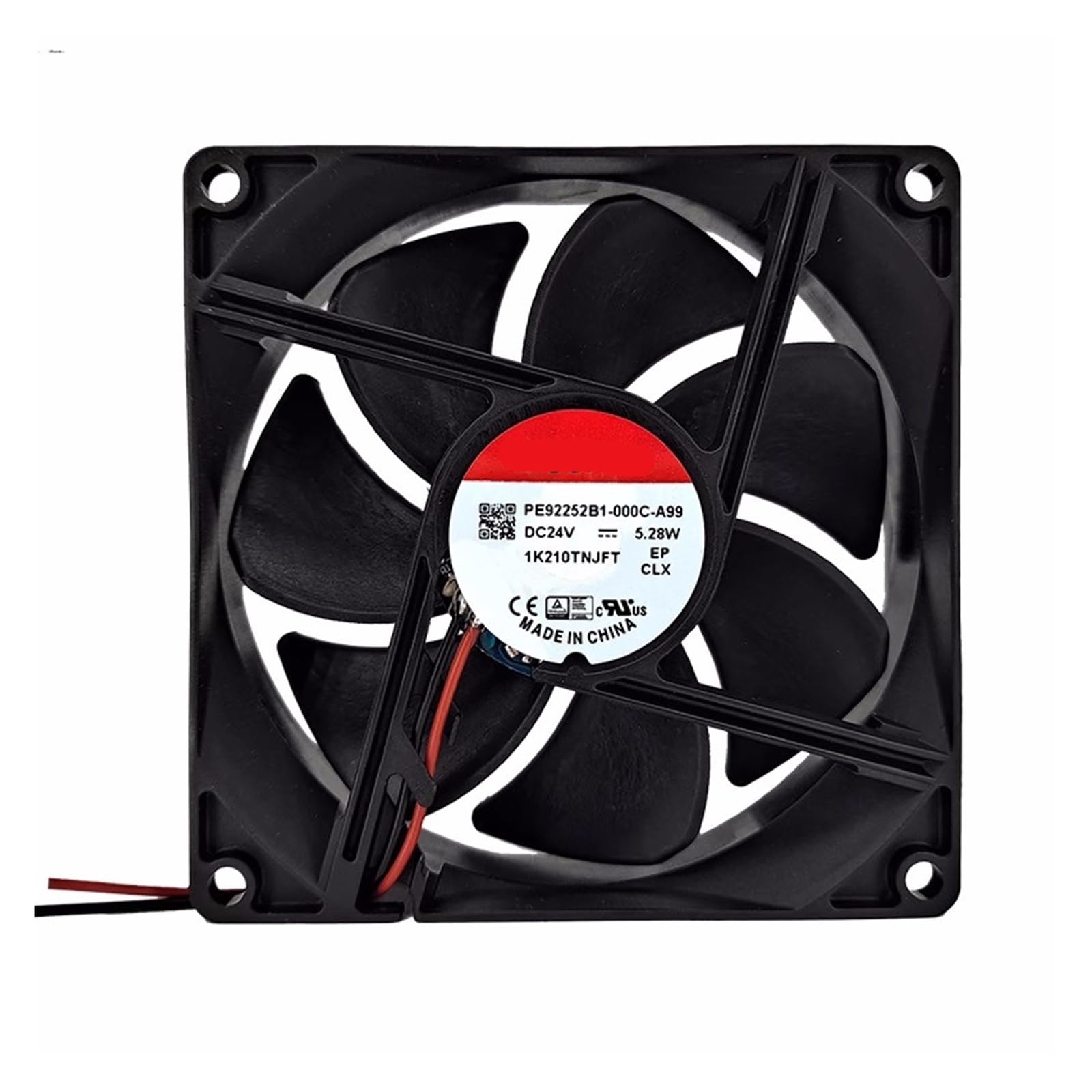 UITGVDQAT PE92252B1-000C-A99 PE92252B1-000U-A99 Cooling Fan 24VDC 5.28W 92X92X25mm 2-Wire(PE92252B1-000U-A99)
