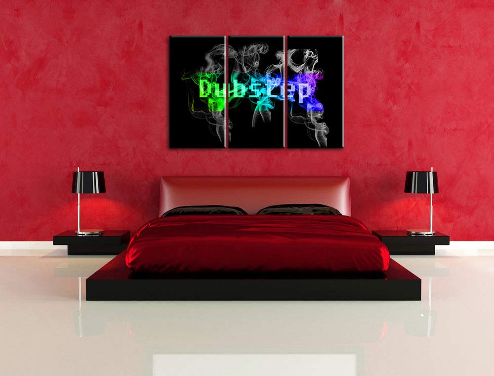 Pixxprint Colorful Music Electro Dubstep Stampa su Tela 3 Parti Artistica murale