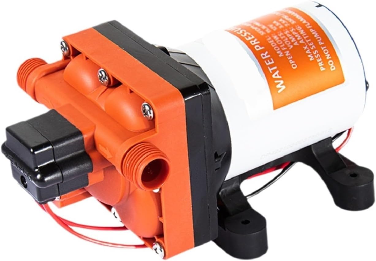 SF-42 DC Booster Self-Priming Pump 48V RV Water Pump 55 PSI 11.3L/min Fresh Water Diaphragm 1/2 Thread Use(48V)