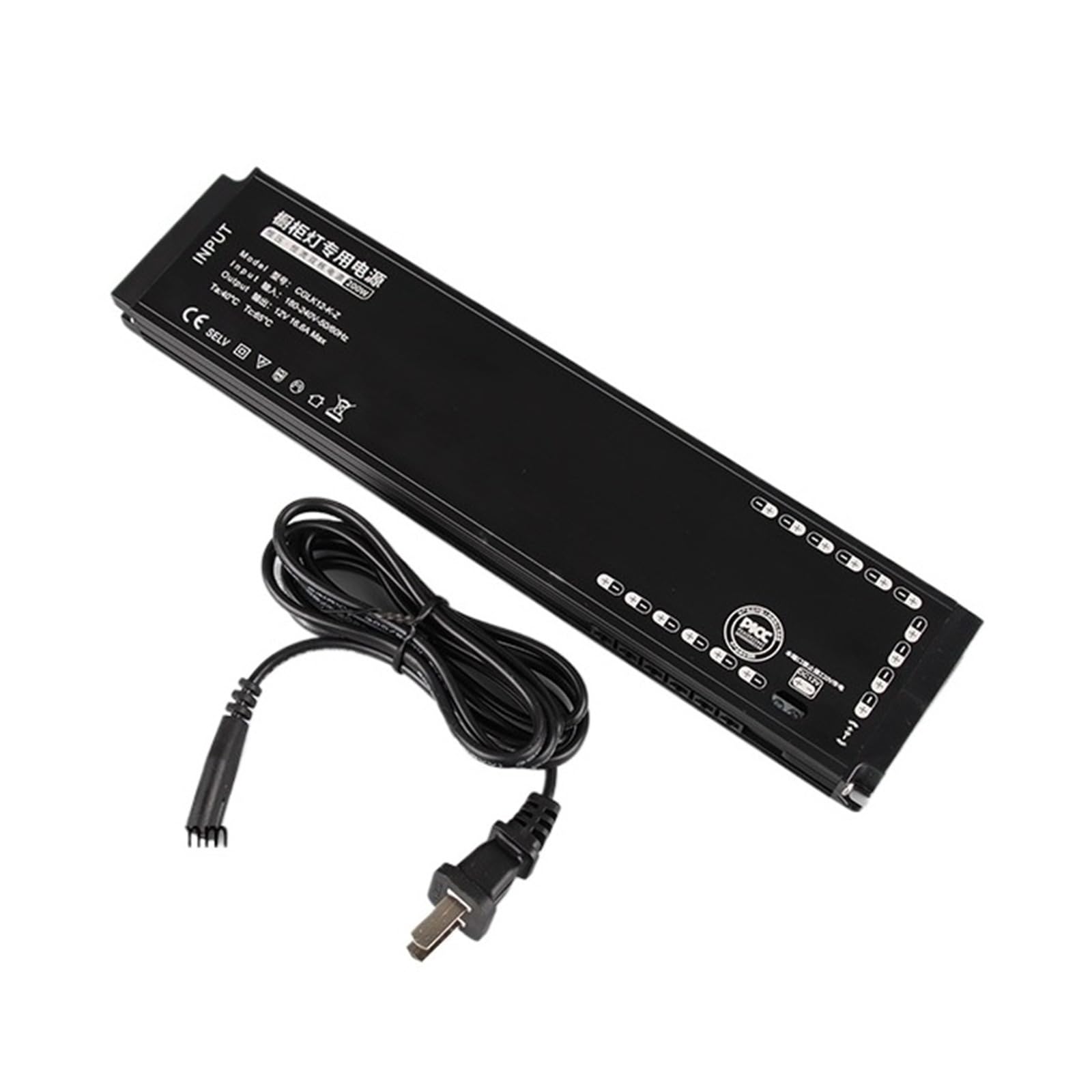 Lampe ultra-mince pour armoire 12V avec interrupteur induction