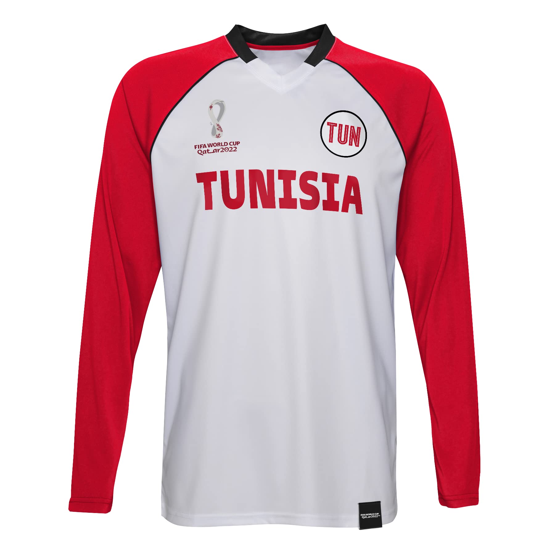 Outerstuff Mens FIFA World Cup Classic Third Short Sleeve Jersey, White-Red, X-Large