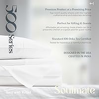 Vista 7 de Mayfair Linen Juego de sábanas de 100 % algodón de 500 hilos para cama tamaño Queen, juego de 4 piezas (topo), ultra suave, refrescante, tejido