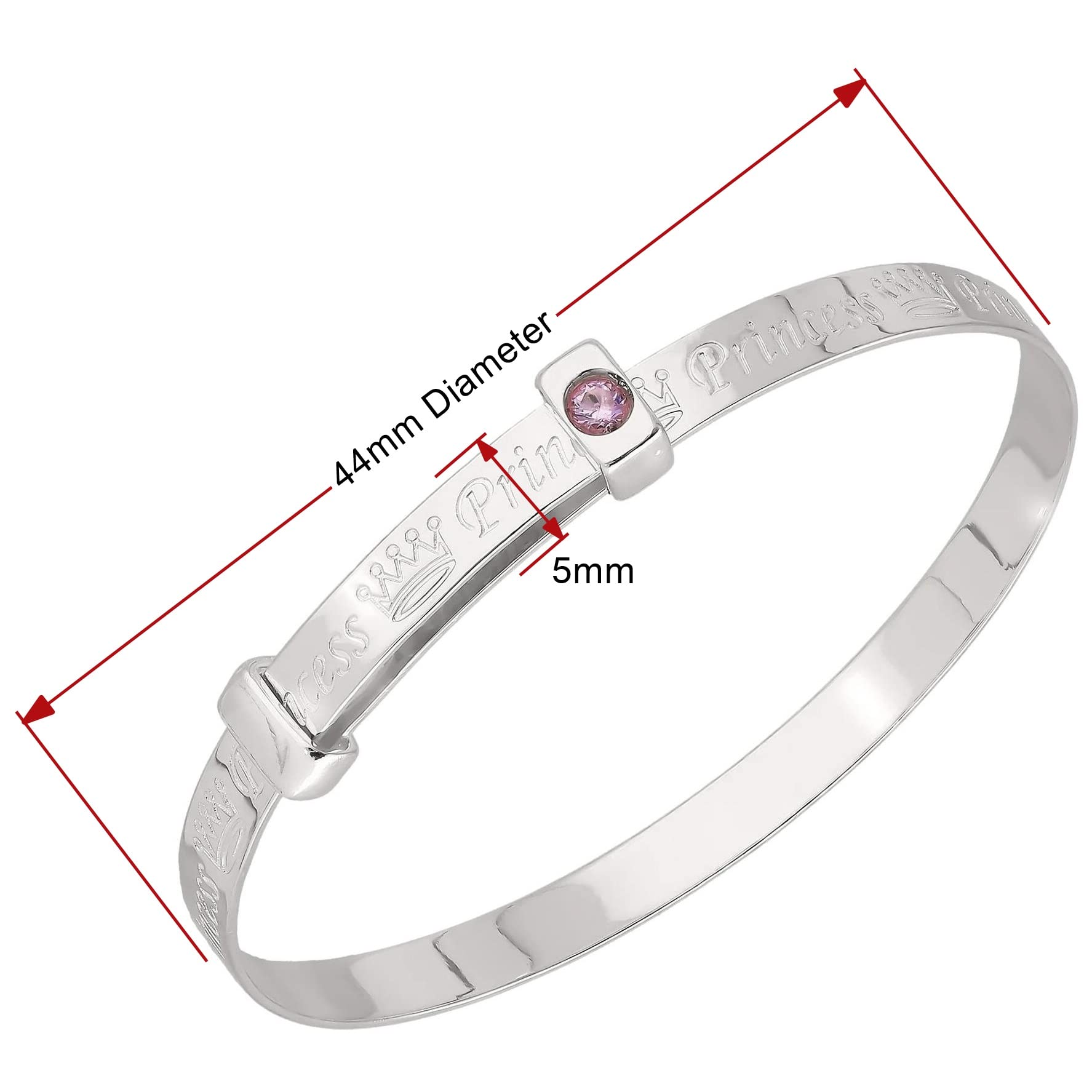 HSFJGSF Mensaje Inspirador Guión Sentimiento Rima Infantil Pulsera Brazalete Expandible/Extensible/Ajustable para Bebé/Niño/Niños/Mujeres - Plata de Ley 925 - Joyería para Bebés/Niños