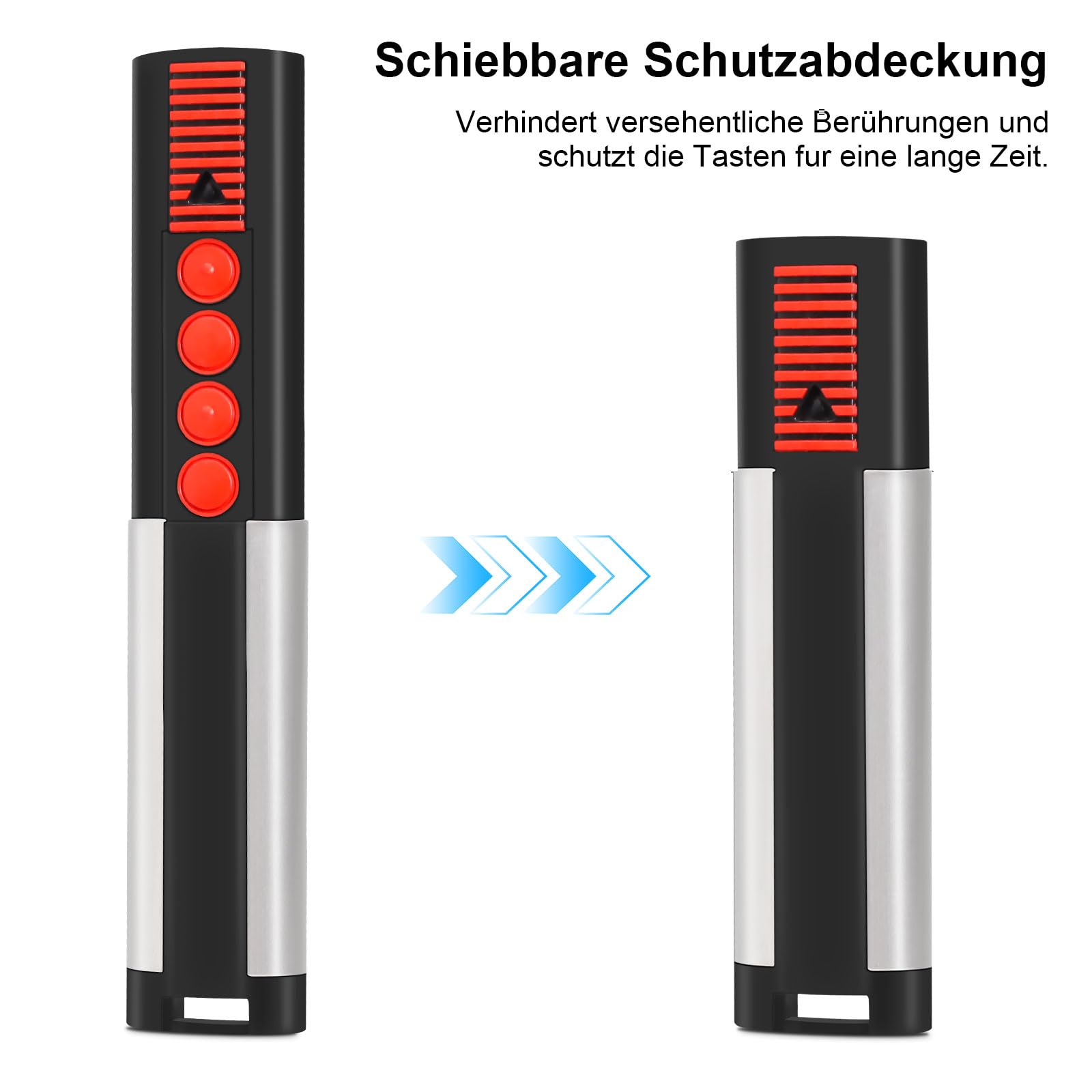 2Pcs Telecomando Cancello Sostituzione per somm-tx03-434-4-xp, 434,42MHz, 4 Canali, Telecomando per 4013 TX02-434-4-XP, 4014 TX03-434-2, 4022 TX03-434-2