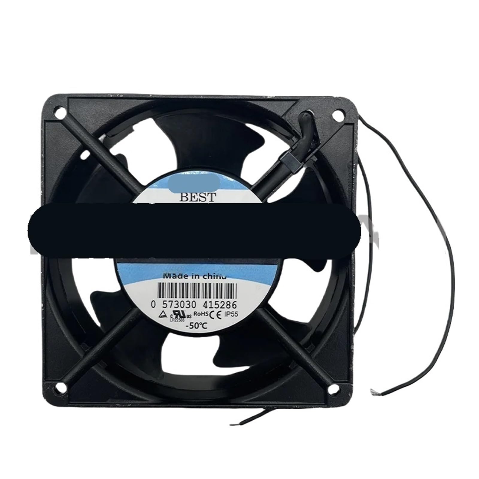 JJKKOZVQF KA1238HA2 220V 0.13/0.11A Resistance Waterproof Fan 120 * 120 * 38mm 12CM(Silver)