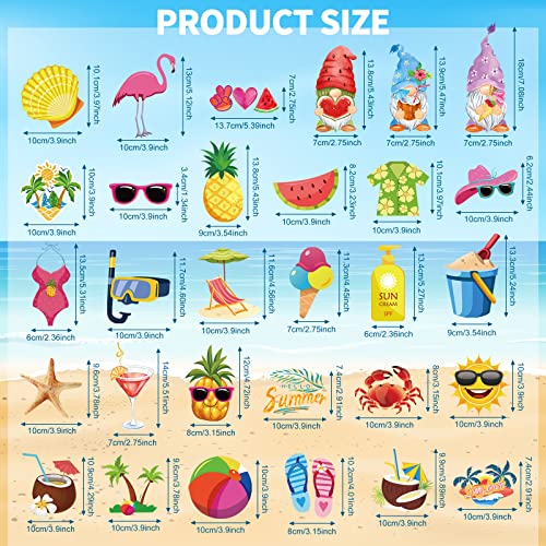 Imanes decorativos de verano para nevera x30 miniatura 2