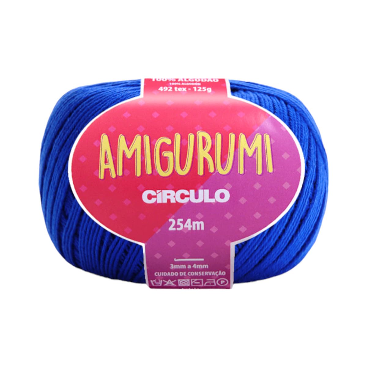 Fio Amigurumi Linha Novelo 254m 125g 2829 AZUL-BIC : Amazon.com.br