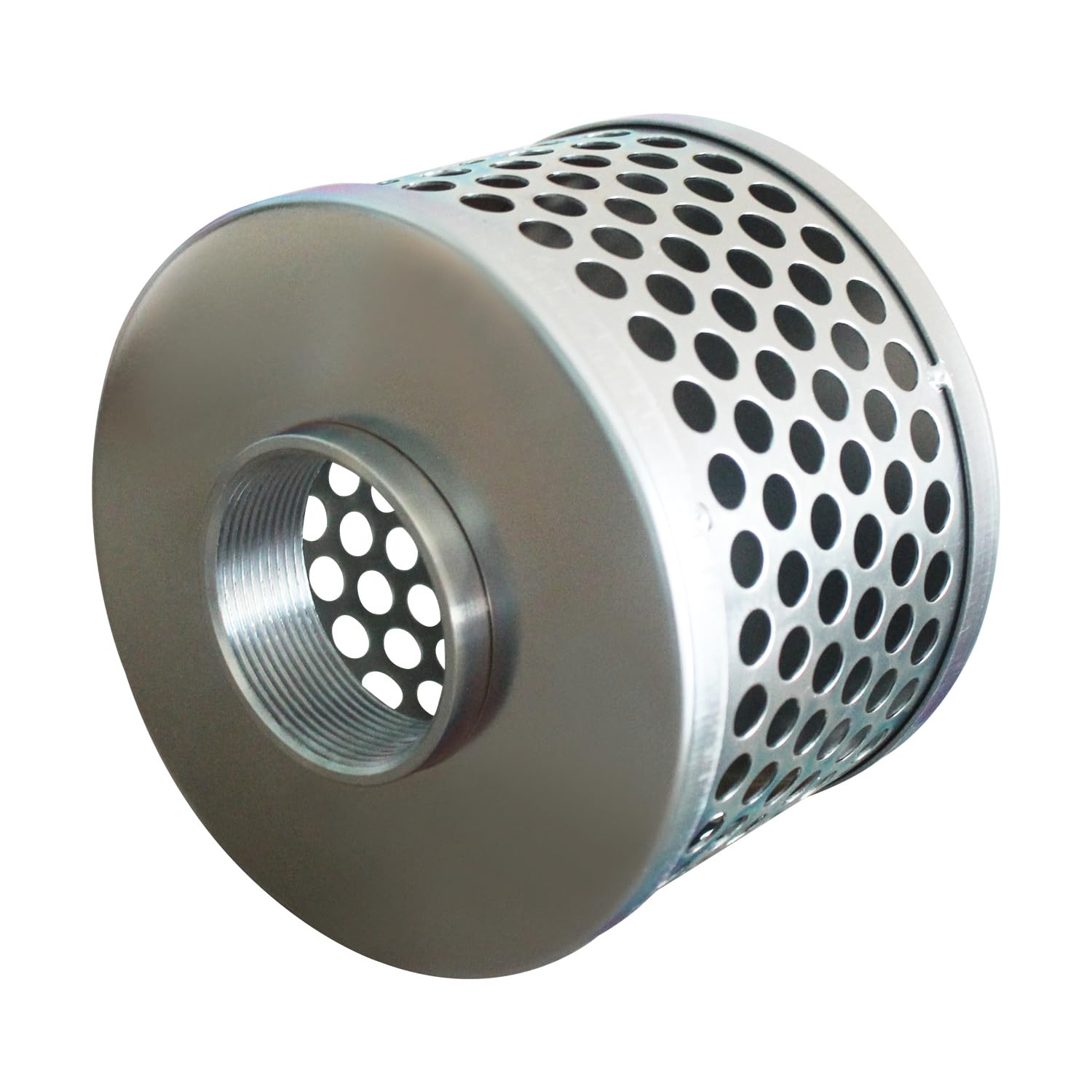 zolink Filtri Tubi Acqua per Tubo irrigazione Pulizia pozzo Filtro Tubo Acqua irrigazione Giardino aspirazione Vino Pompa idropulitrice in zincato (H145mmOD175mmID84mm)