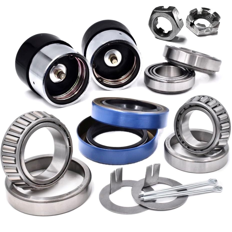 (2 Kits) Trailer Bearings 1-1/16 & 1-3/8 Inch L44649/10 & L68149/11 W/Protectors - Foto 8