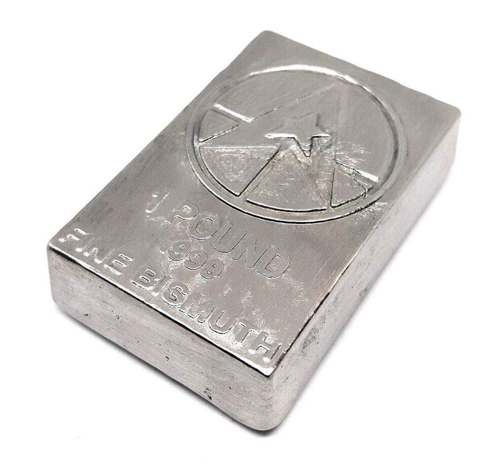 Lingote de bismuto (Bi) de 1 libra (450 a 500 gramos)