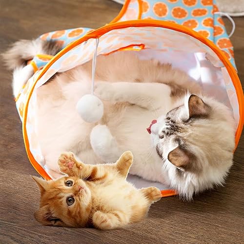 Miniatura 3 de Bolsa de túnel para gatos, juguete para mascotas con túnel aburrido para gatos, túneles para gatos de interior, divertido juguete interactivo