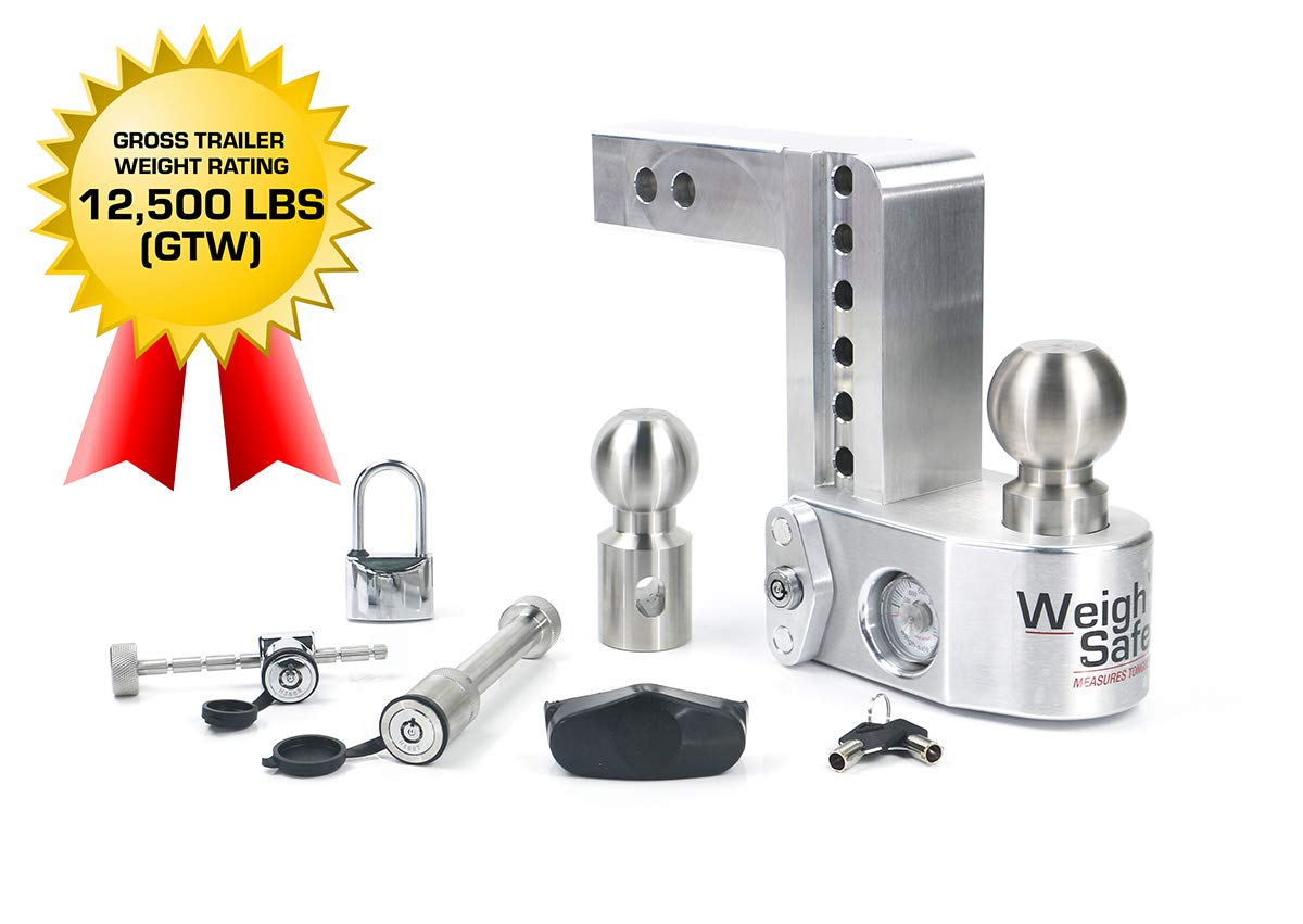 Buy Weigh Safe WS62SET Aluminum Adjustable Trailer Hitch w/ Builtin