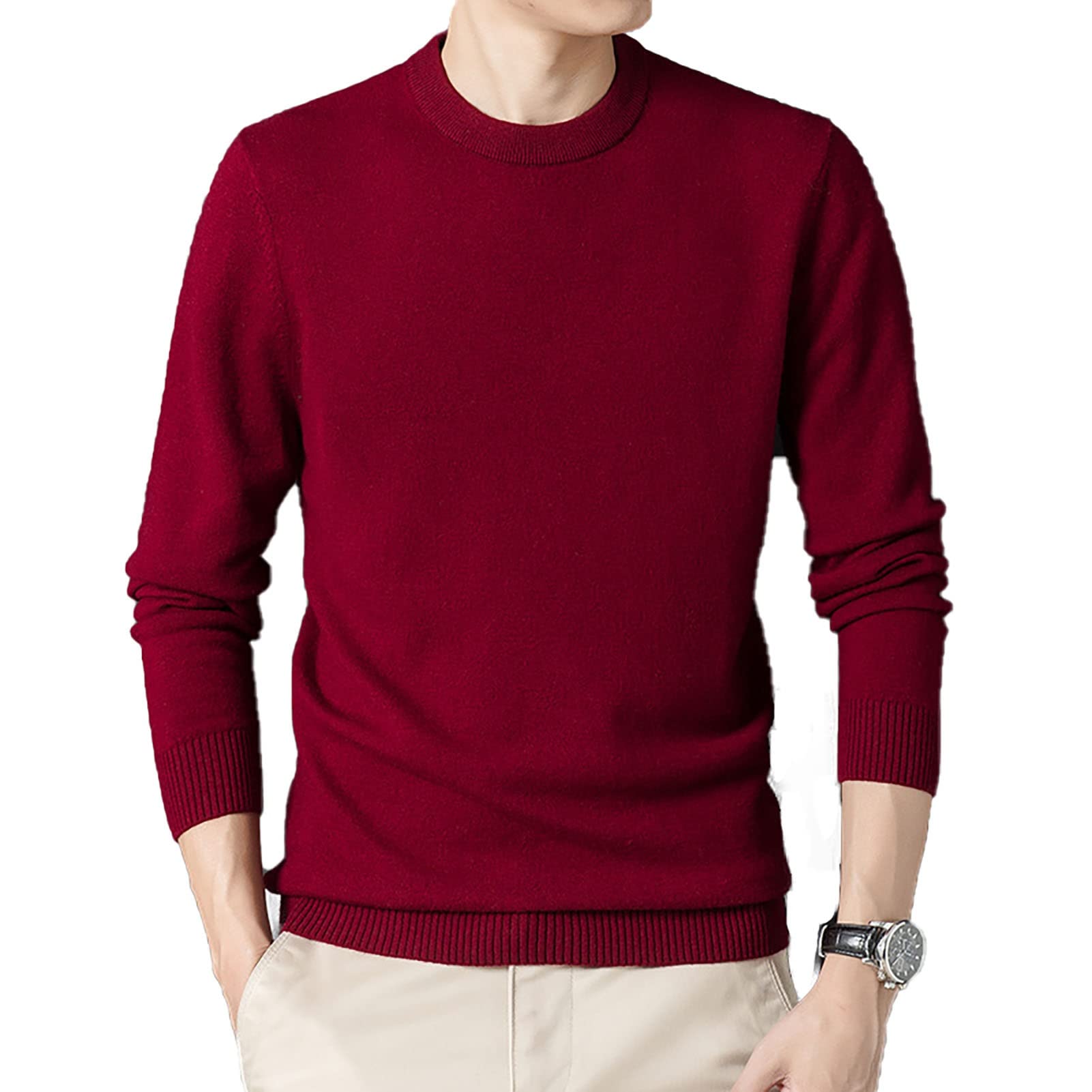 Suéter De Caxemira 100% Pura Masculino - Luxo E Conforto Atemporal