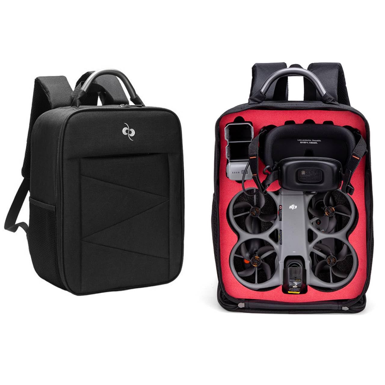 Étui de transport de voyage pour drone DJI Avata 360 - Sac à dos de rangement à bandoulière pour DJI Avata360, lunettes N3, télécommande RC 2, RC Motion 3, hub de charge de batterie et accessoires