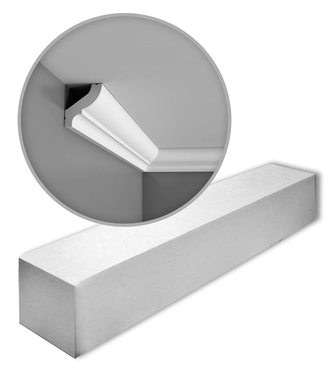 Orac Decor White 1 Box 10 Pieces Cornices Mouldings 20 M Cb501n Basixx