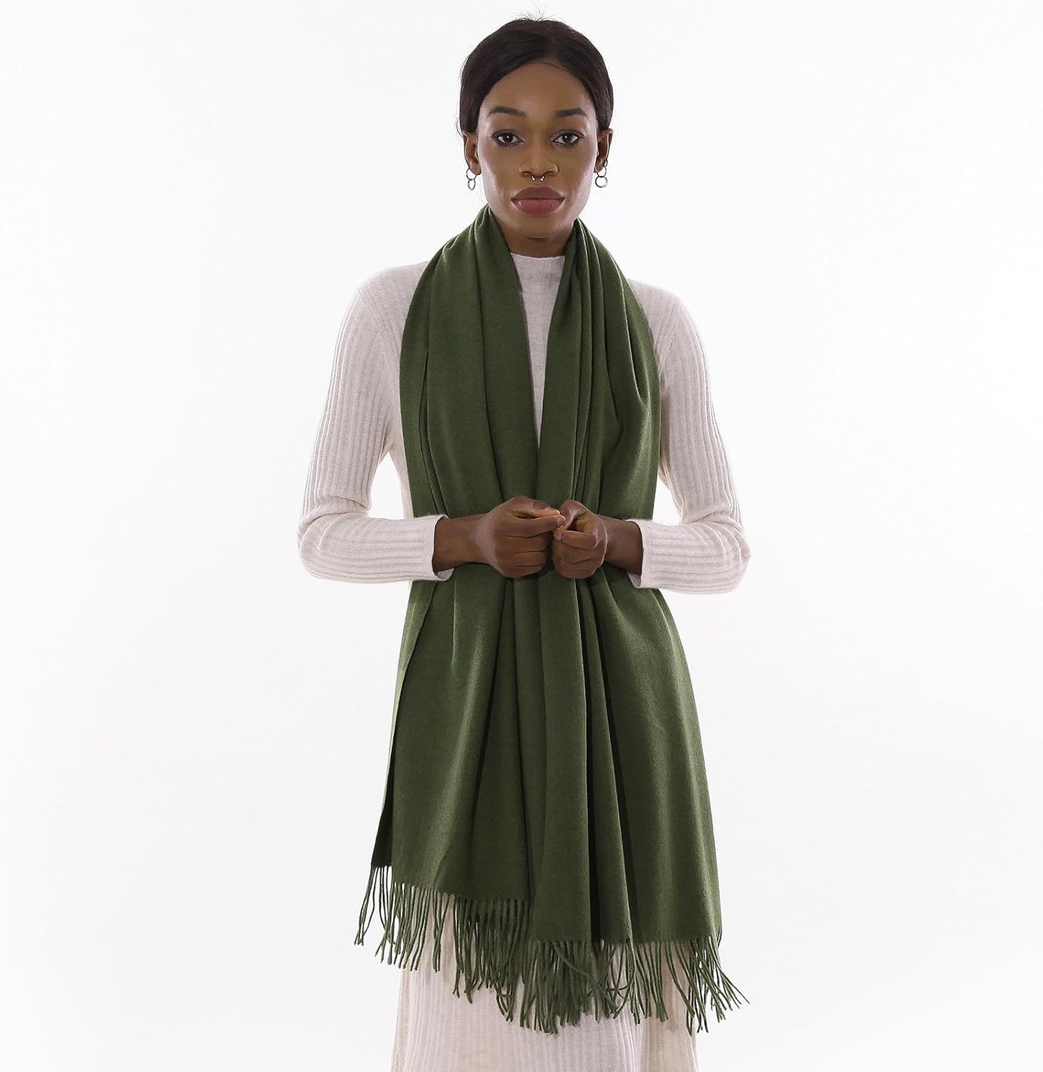 Womens Winter Scarf Pashmina Shawls and Wraps for Evening Dresses Warm Blanket Scarf for Wedding - Image 4