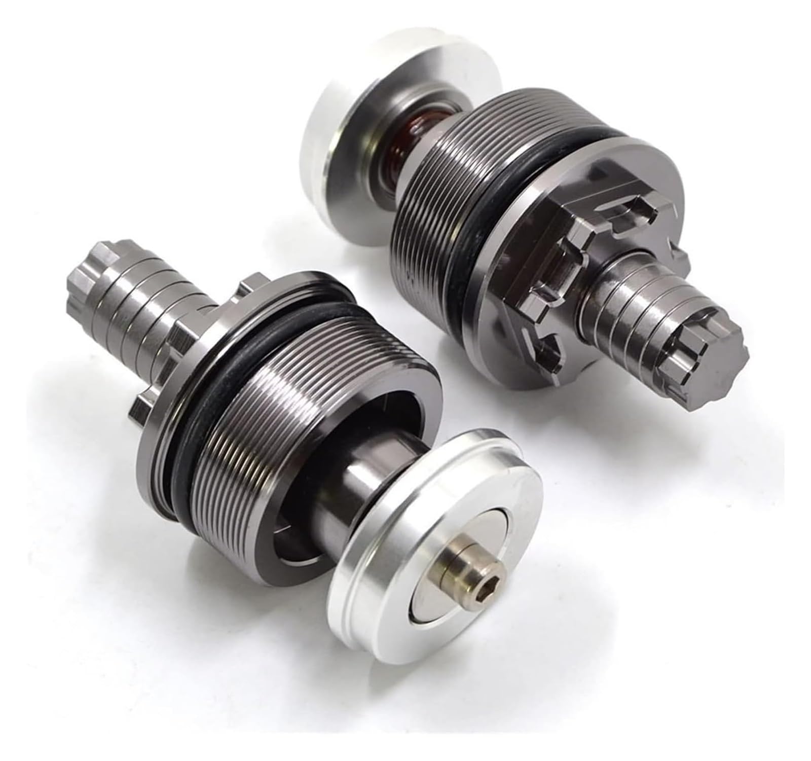 Für Yamaha Yzf R25 2013-2018 MT07 MT 07 Vorderradgabel Vorspannungseinstellung Schrauben Kappenzubehör Vordere Stoßdämpferschraube Motorrad Front Stoßdämpfer(Titiuam)