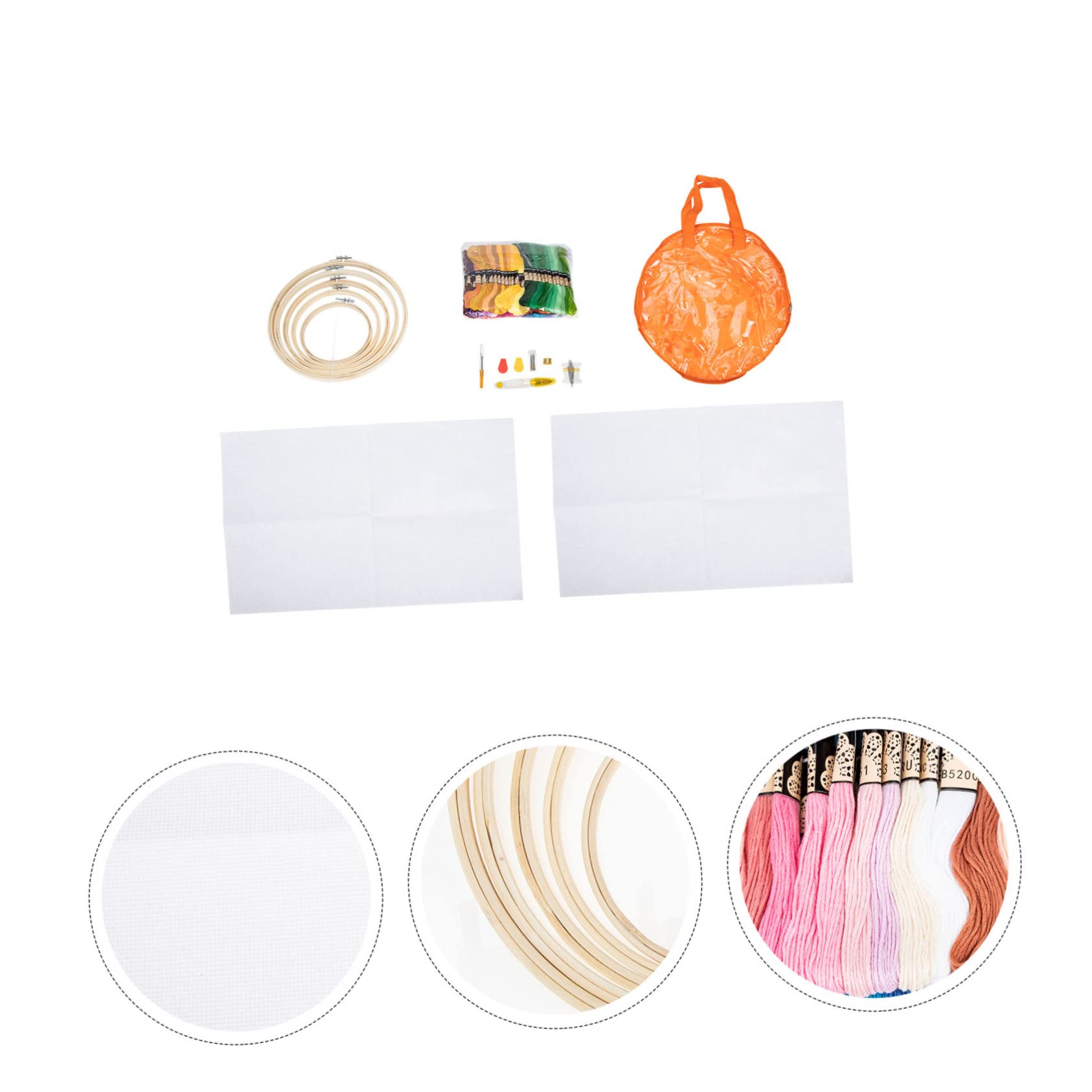 Operitacx Kit Ricamo Punto Croce Strumento Forniture Per Ricamo Diy Completo Accessori Tela Contatore Aghi Filo Hobby Manufatti Hobbyist