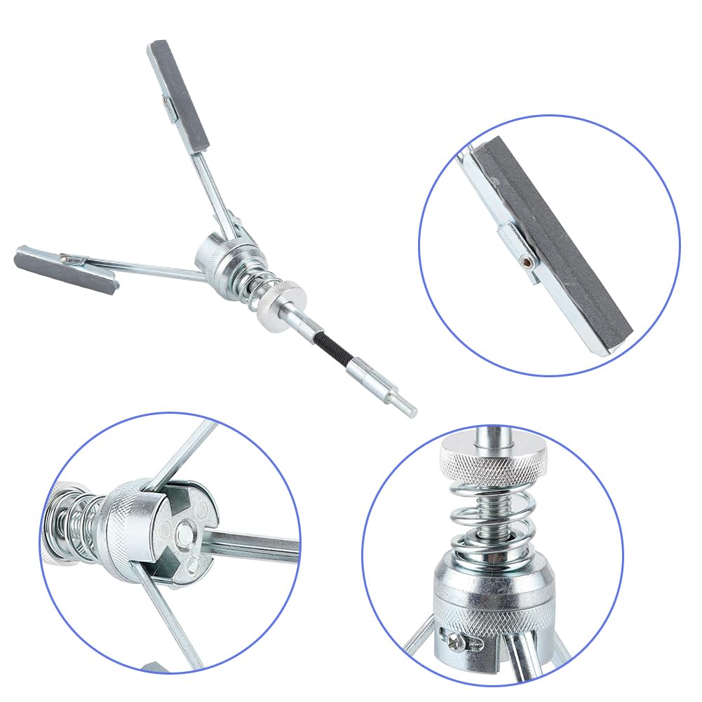 Kit spazzola motore universale levigatura cilindro motore, 3 ganasce motore auto strumento freno cilindro regolabile levigatrice smerigliatrice per auto camion autobus trattore motore industriale raff