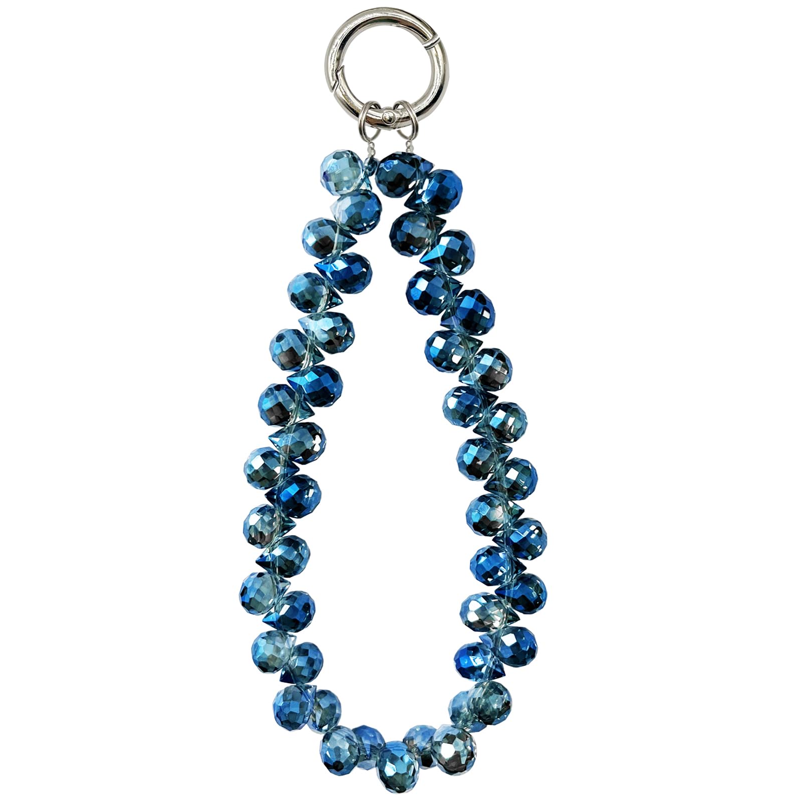 TENOC Beaded Phone Wrist Strap, Navy Blue