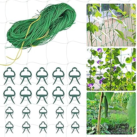 CODIRATO 1,8x3,6m Ranknetz Pflanz Stütznetz Garten Rankhilfe Netz Tomaten Gurken Gartennetz Cover
