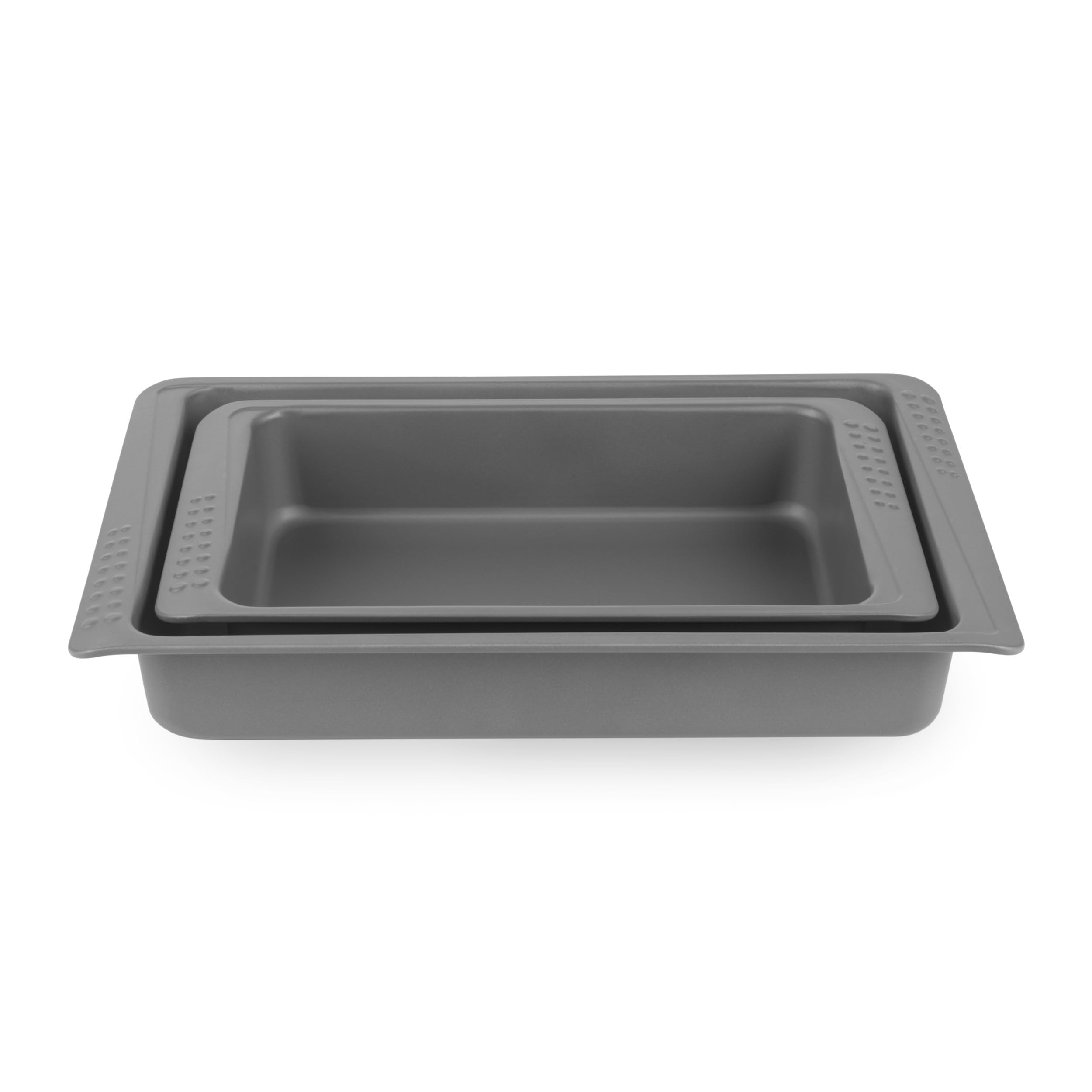 Russell Hobbs Russell Hobbs Shield 2-Piece Stackable Roaster Set – 32/38 cm Ultra Non-Stick Roasting Trays, Durable Carbon Steel, PFOA-Free, O