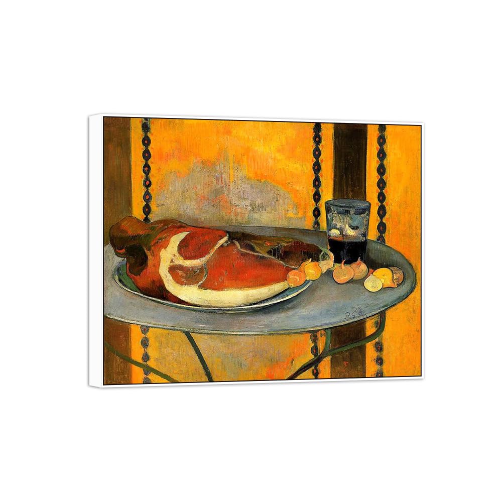 SDYSKKUG Famous Wall Art. Canvas Prints. Still Life.85x70cm White Frame