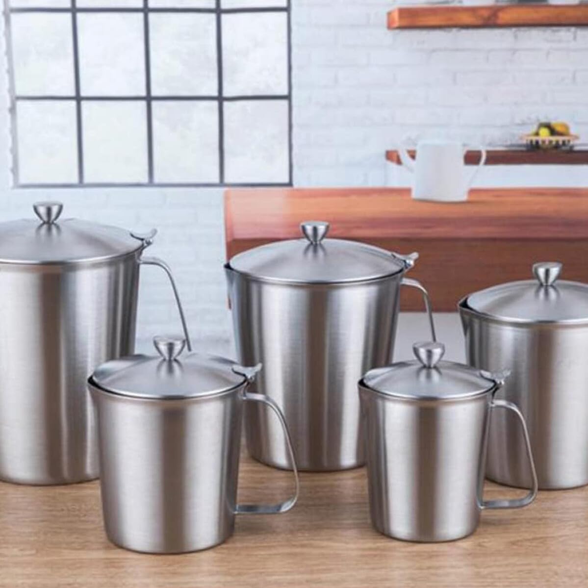 Homoyoyo Tasse à Mesurer Avec Couvercle Graduée Pour Lait Et Café Pour Pâtisserie