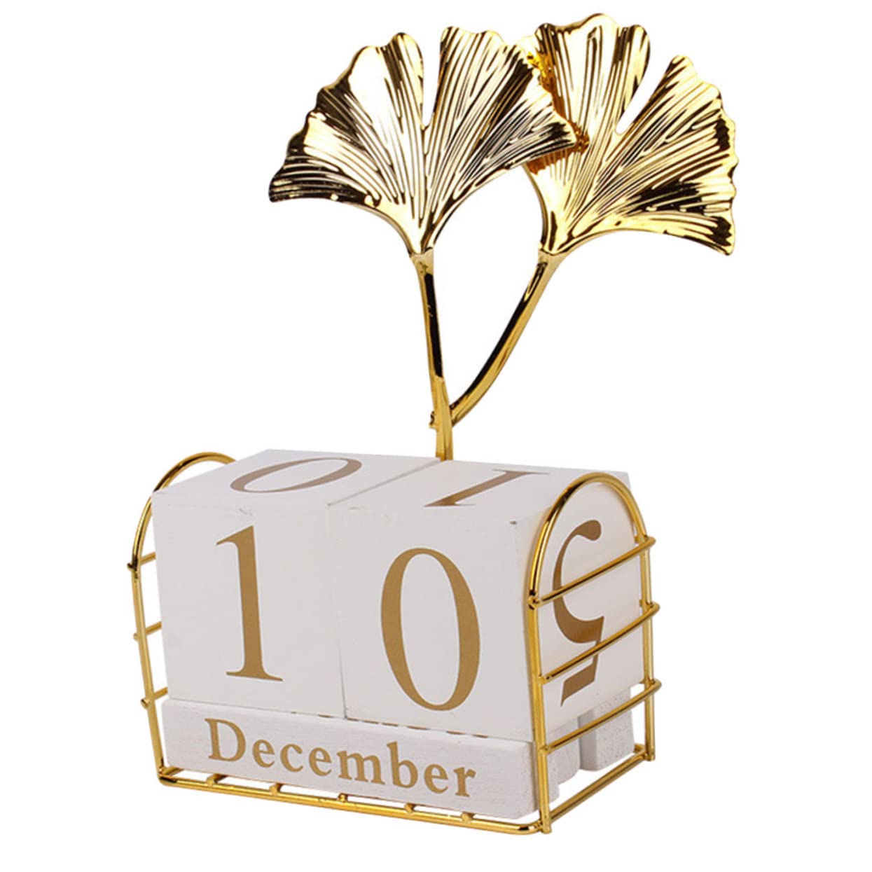 Calendario in Legno Blocchi per Tavolo Calendario Rustico Decorativo da Ufficio Mese e Data per Casa e Ufficio