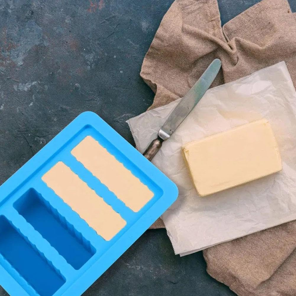 2er-Set Butter-Silikonformen Mit Deckel – Antihaft, Lebensmittelecht – Ideal Für Hausgemachte Butter, Seife, Riegel