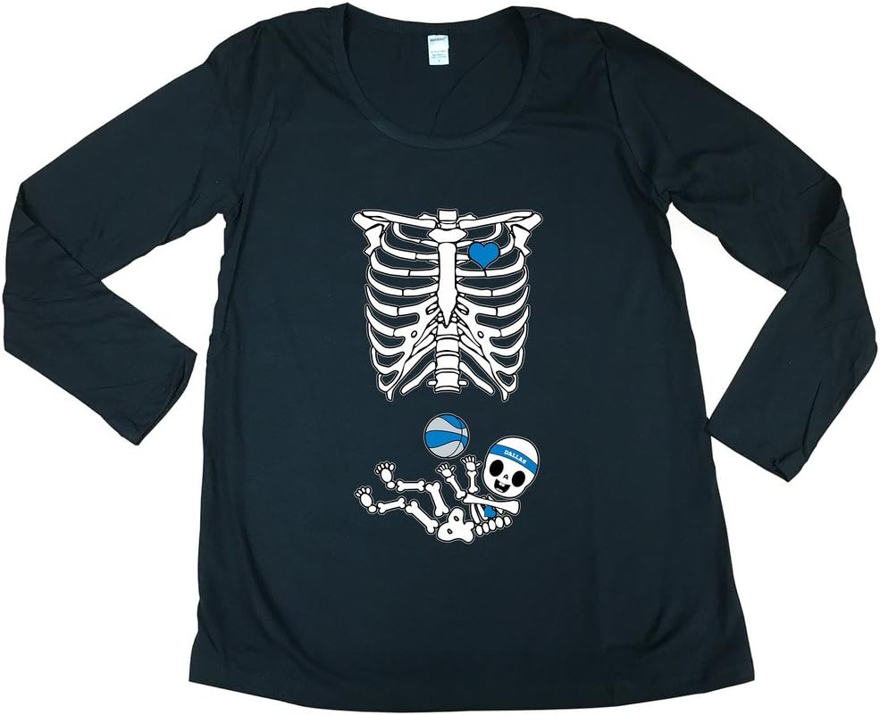 Long Sleeve Baby Basketball Sports Future Mom Maternity DT T-Shirt Tee