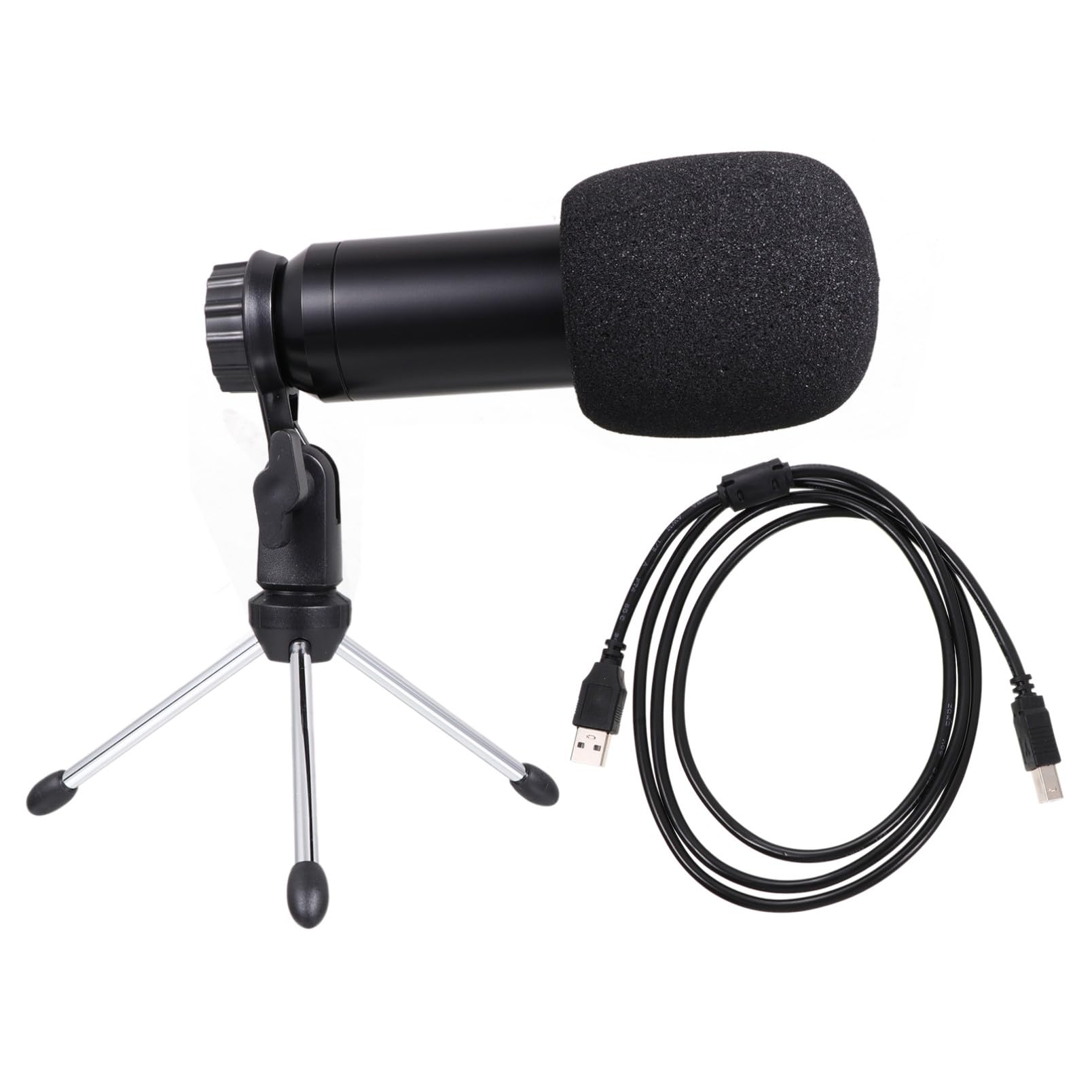 1 Juego Micrófono de Condensador USB para PC Set Completo de Grabación de Sonido con Soporte y Reducción de Ruido para Karaoke Streaming y Grabaciones de Instrumentos Compatible