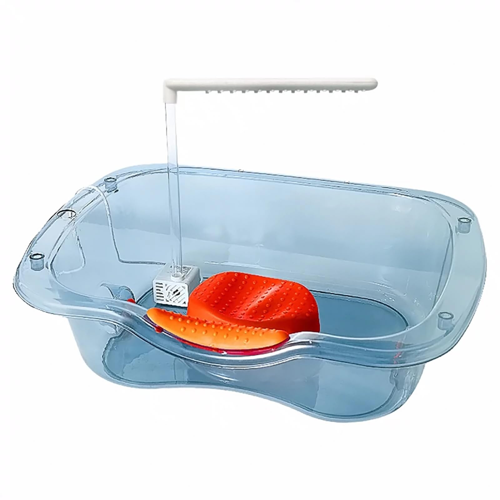 Lavacabezas para Personas Postradas en Cama, Lavacabezas Portátil, Fregadero Portatil Cortes y Coloración del Cabello para Personas Mayores(Blue)