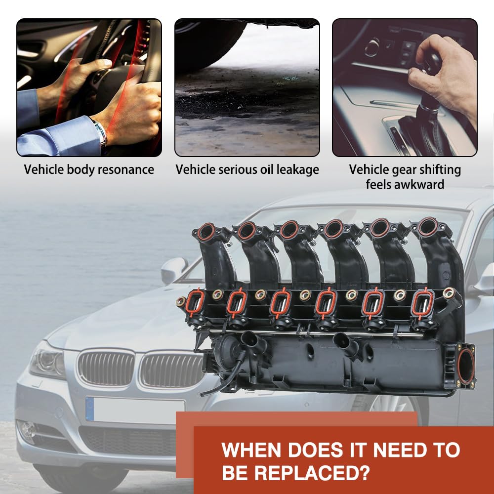 Baceyong Guarnizioni collettore di aspirazione, compatibili con BMW M47/M47N, M57/M57N, motori a 6 cilindri compatibili con BMW E70 E53 E72 E71 E81 E87 E88 E82 E90 E91 E92 E93 E60 E61 E61 3 E64. E46