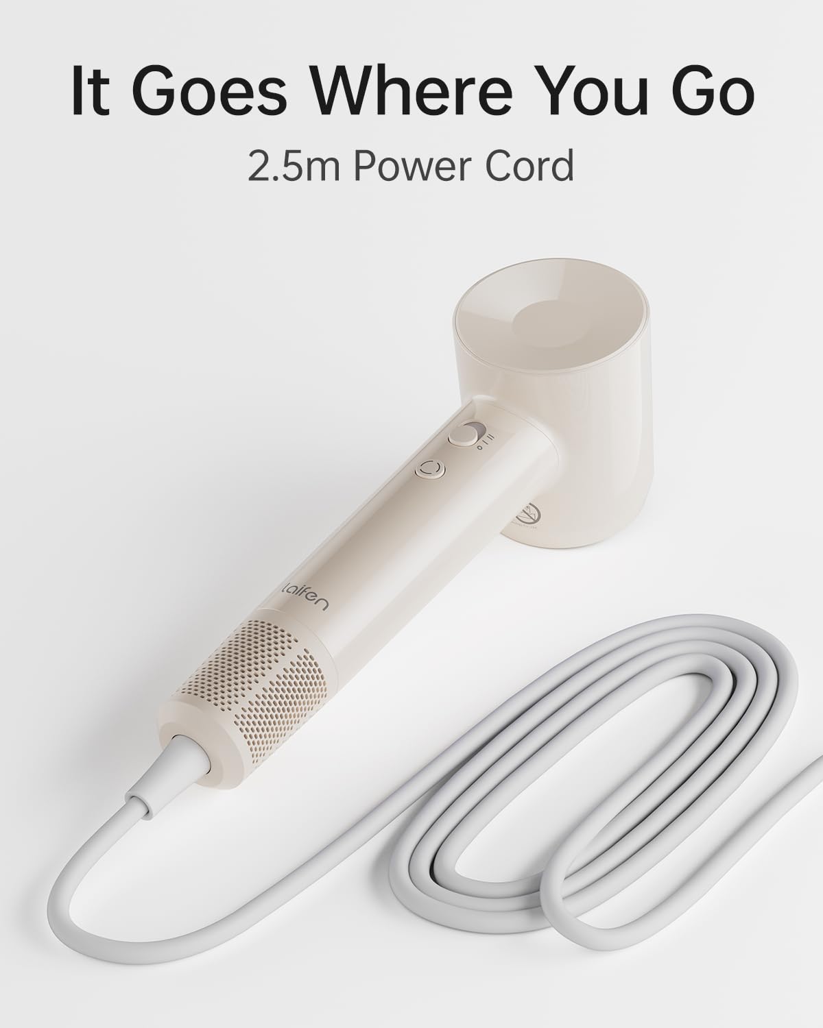 Laifen SE 2 Diffuser Hair Dryer for Women, 21.5m/s Air Speed, Matte White | Frizz Control, Heat Protection, Perfect for Sleek Styling, Diffuser for Curling & Wavy Hair, 5 Modes & 2 Airspeeds, Low Noise thumbnail 13