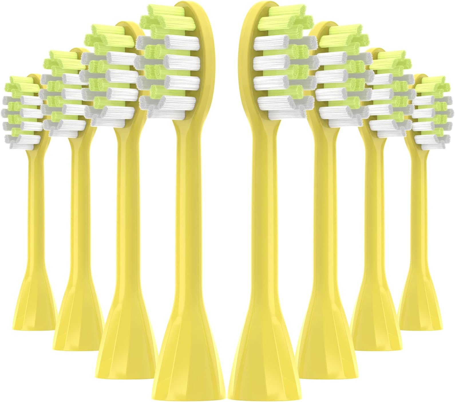 One Series Replacement Toothbrush Heads Pisonicleara Compatible with sonicare Philips One Series BH1022/03 HY1100/02 HY1102 (8-pc) Battery Brush, Mango Snow White Travel Refill (one-Yellow)