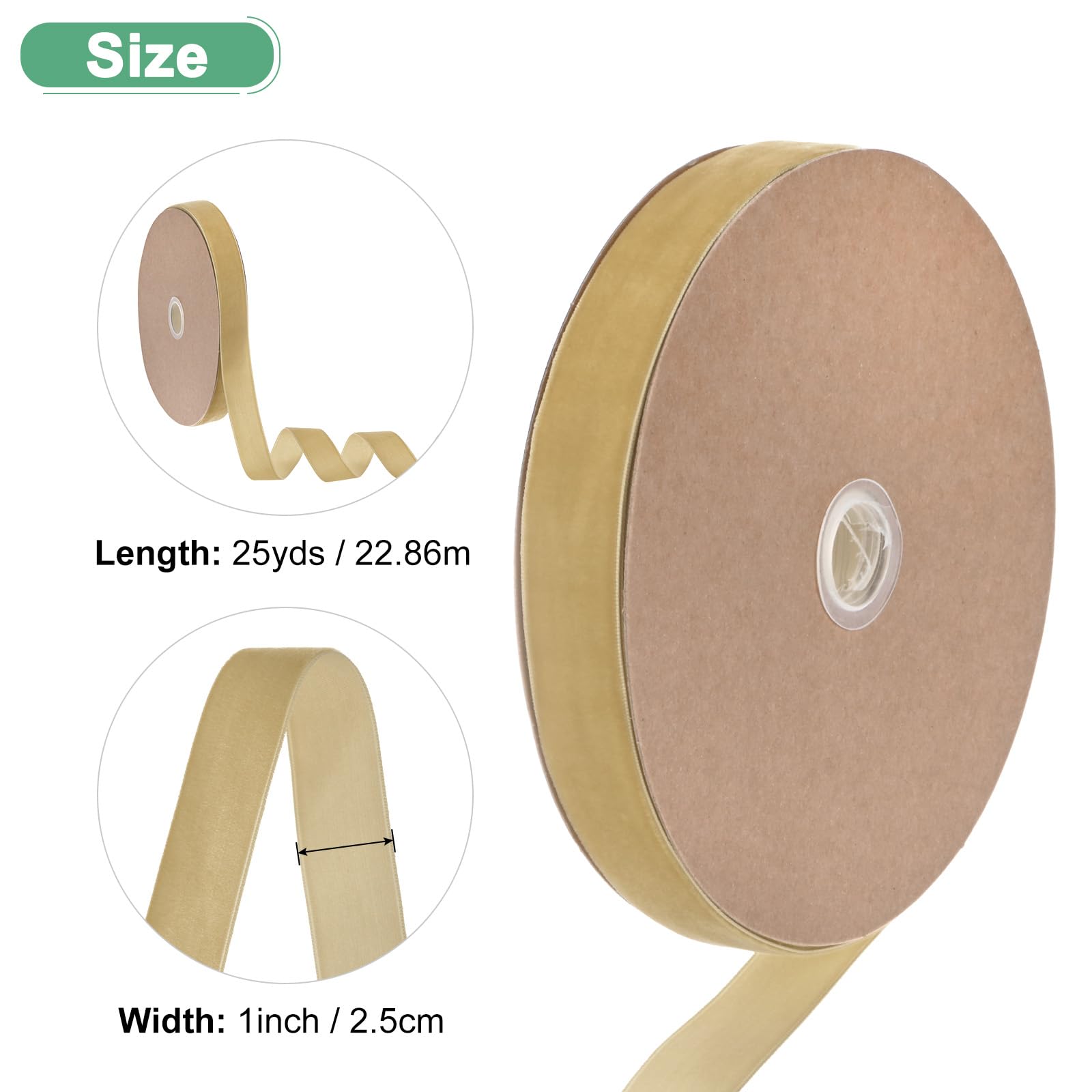 M METERXITY Thin Velvet Ribbon - Image 3