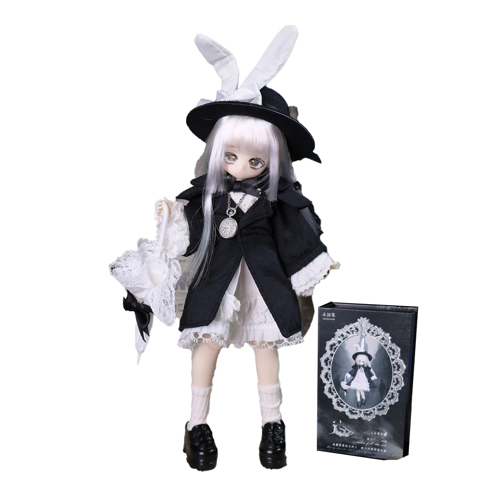 GNATAPIAY 1/12 BJD Dolls Blind Box,Kawaii MJD BJD Dolls High School Campus Series 1/12 Ball Jointed Doll Collectable Action Figure for Girls Birthday Party Gift Toys Emily