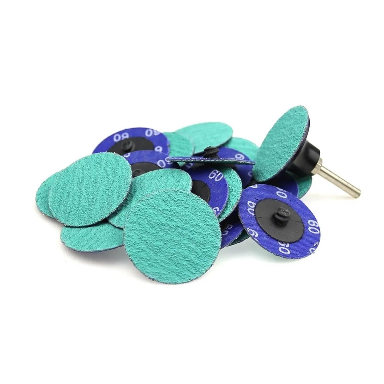 100 piezas 50mm/75mm disco de lijado abrasivo de Zirconia P40-120 soporte de taladro for molienda de Metal duro(3 inch 75mm-P40)