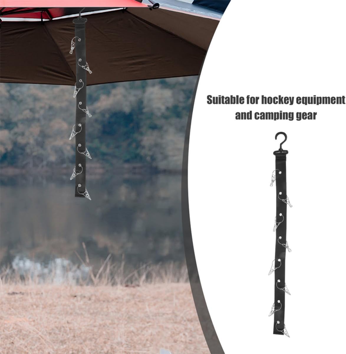 UKCOCO Oxford Cloth Hanging Drying Rack Steel, for Hockey Equipment image 3