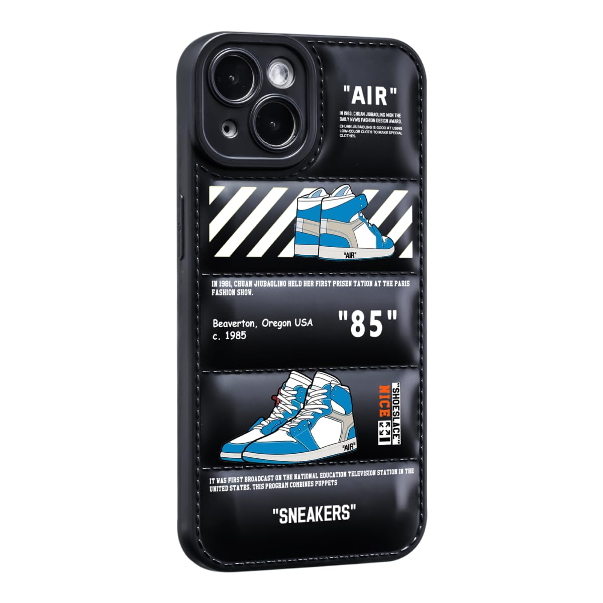 danduolai Cool Phone Case for iPhone 15 Plus Case for Boys Men Basketball Sneaker Design Aesthetic Street Shockproof Designer Case Full Body Drop Protection Compatible with iPhone 15 Plus Case